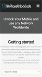 Mobile Screenshot of myphoneunlockcode.com