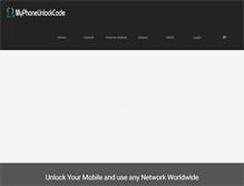 Tablet Screenshot of myphoneunlockcode.com
